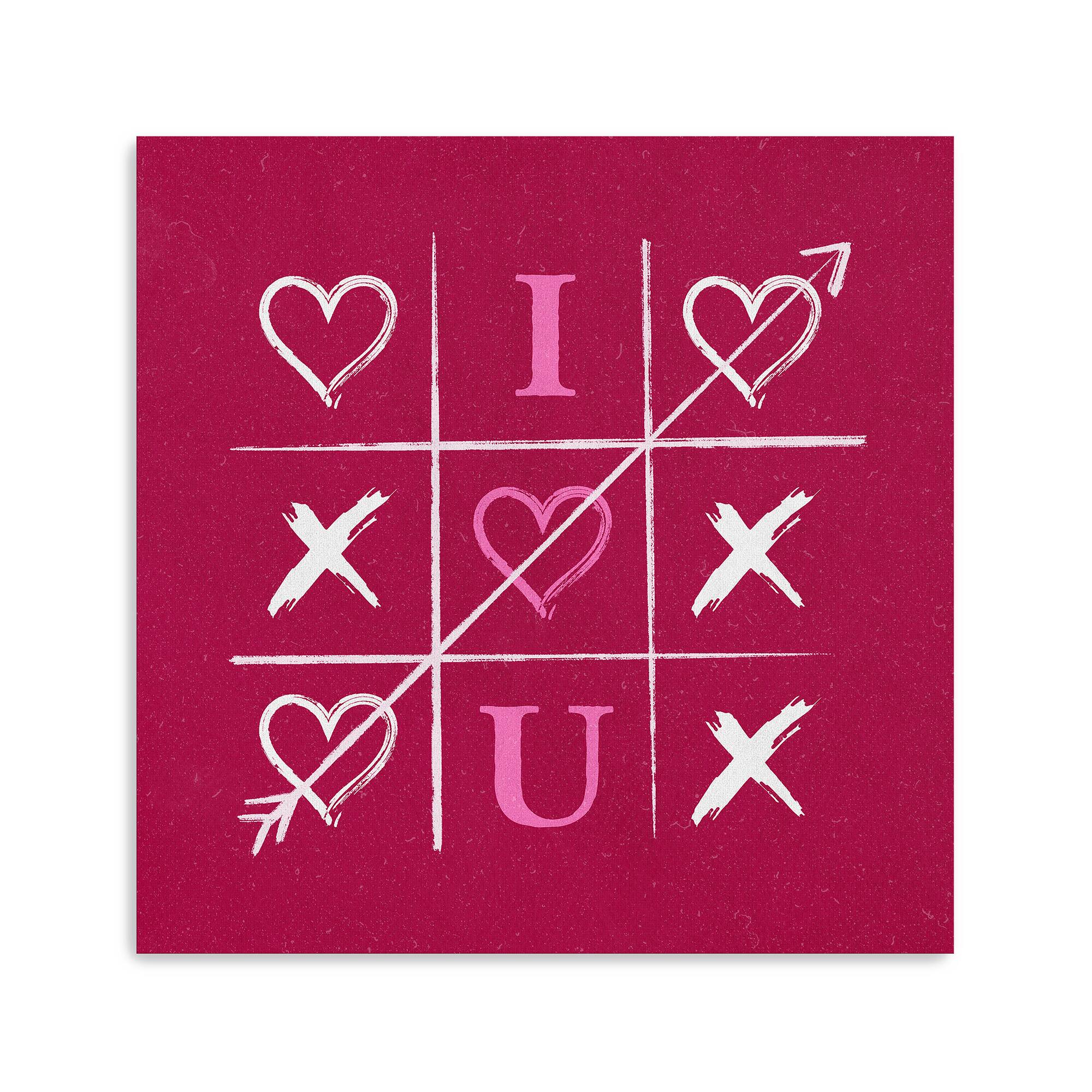 Heart and XO I Canvas Giclée Art